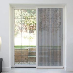 pleated window mesh system